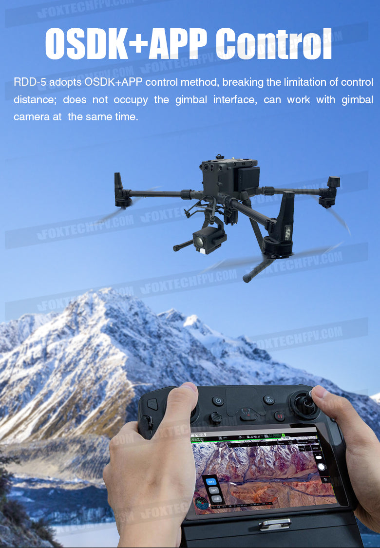 RDD-5 25KG Payload Release and Drop, Wireless remote controller for drone and gimbal systems, eliminating distance limits.