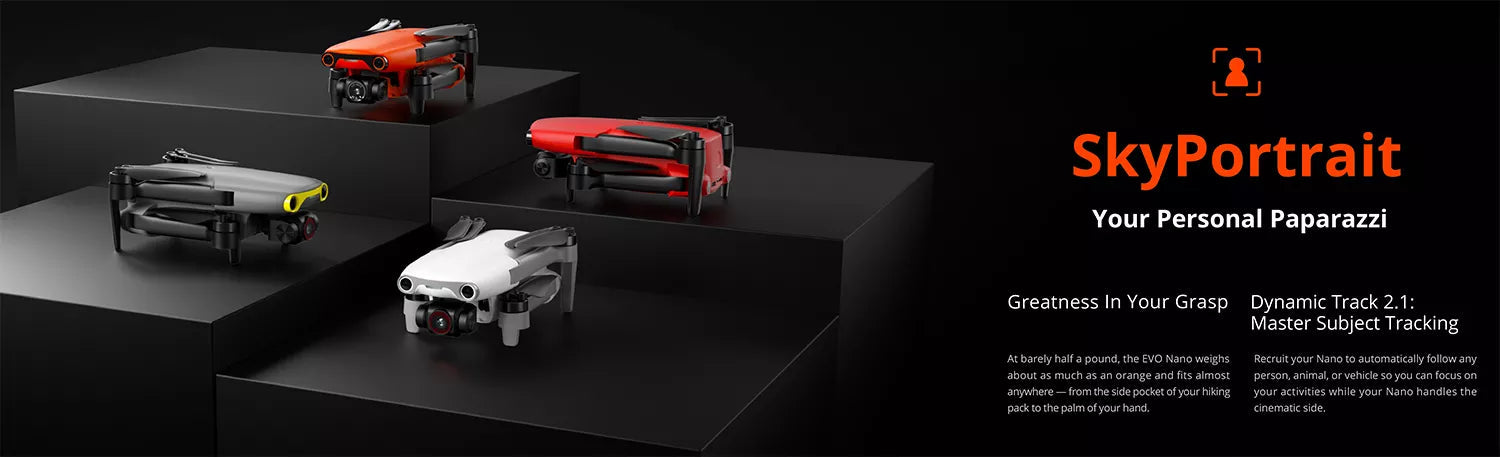 Autel Robotics EVO Nano Plus 4K HD Camera 3-Axis Ultralight Mini Drone Professional Camera Drone 10 the EVO Nano weighs barely half pound; it fits almost person, animal, Or