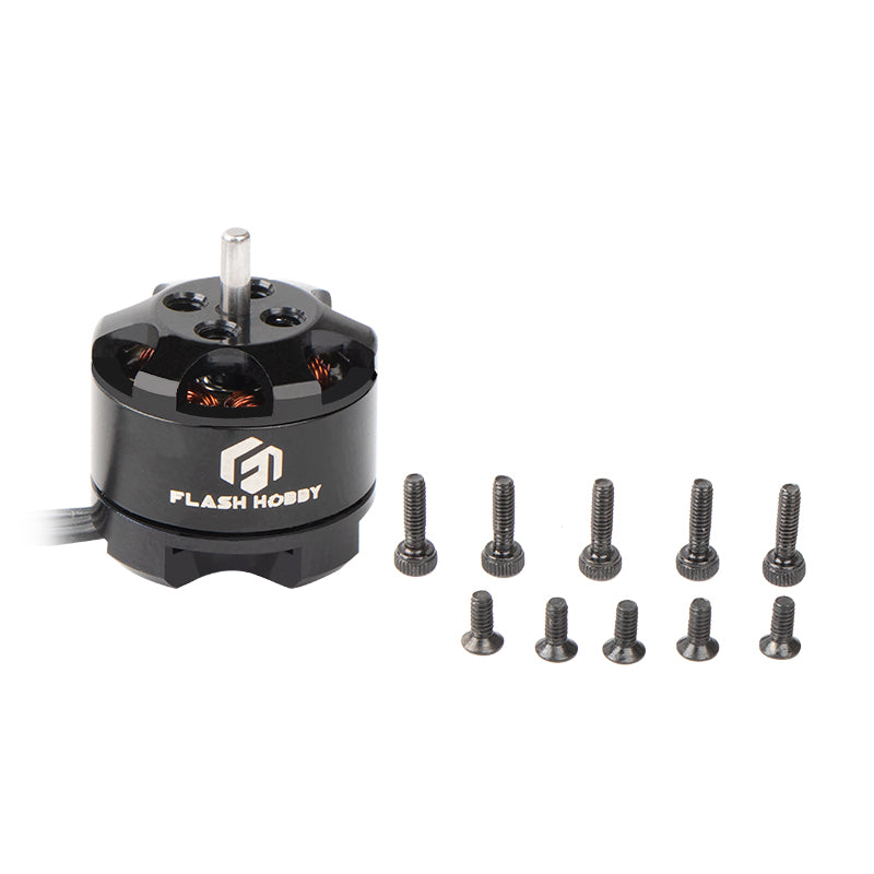 Flashhobby BE 1104 brushless DC motor with top shaft and included mounting screws