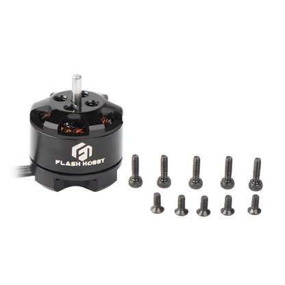 Flashhobby BE 1104 brushless DC motor with top shaft and included mounting screws