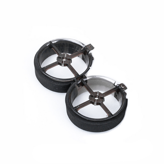 Flywoo CineRace20 double duct frame set with two circular prop ducts and cross-brace mounts