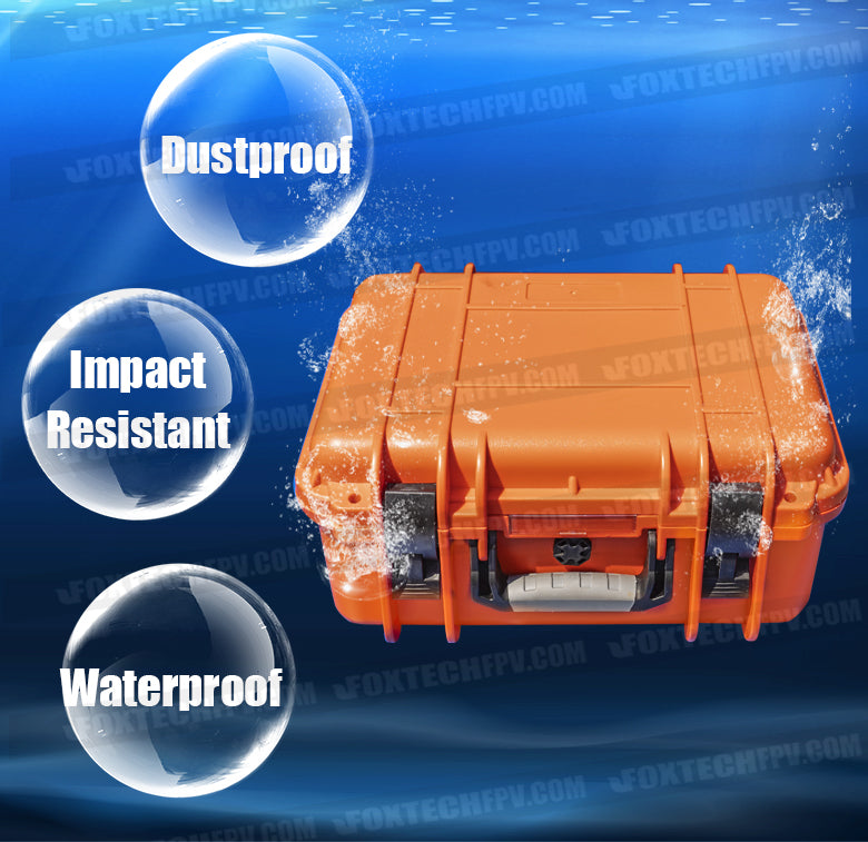 Foxtech Integration Box for Video&Data Link 4 tfon Dustprool Impact Fond Resistant Gom Con= GOM