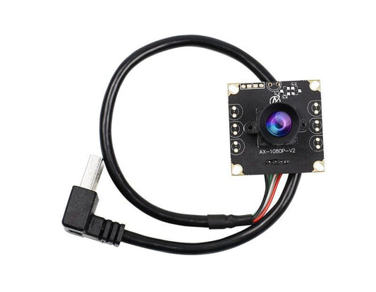 Yahboom 2MP 1080P USB drive-free camera module with lens board and angled USB cable