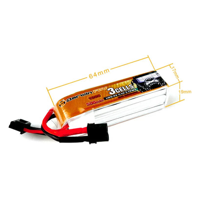 DarwinFPV 3S 500mAh 11,4V 100C Akku