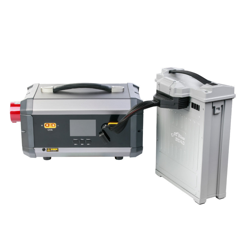 TATTU TA7200PRO Dual Channel Smart Charger, TATTU TA7200PRO dual-channel smart battery charger with LCD control panel and external power module