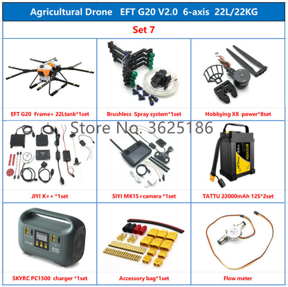 EFT G20 V2.0 22L Agriculture Drone