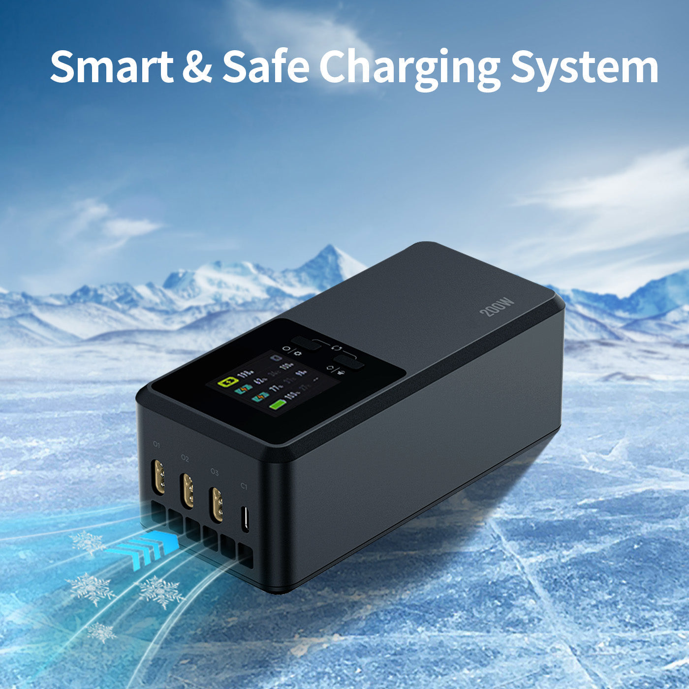 Smart safe 200W charger for DJI drones