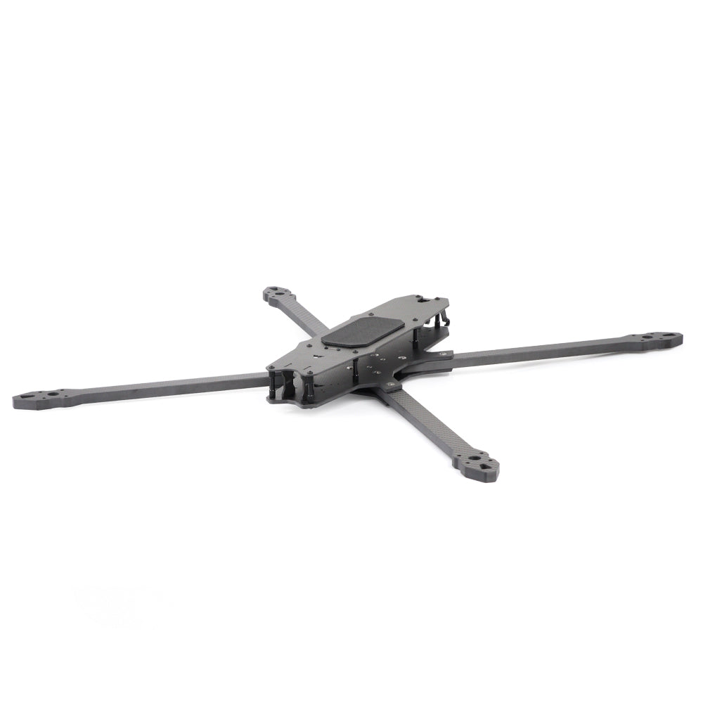 HGLRC MY15 15-Inch FPV Frame assembled carbon fiber quad frame, angled front view