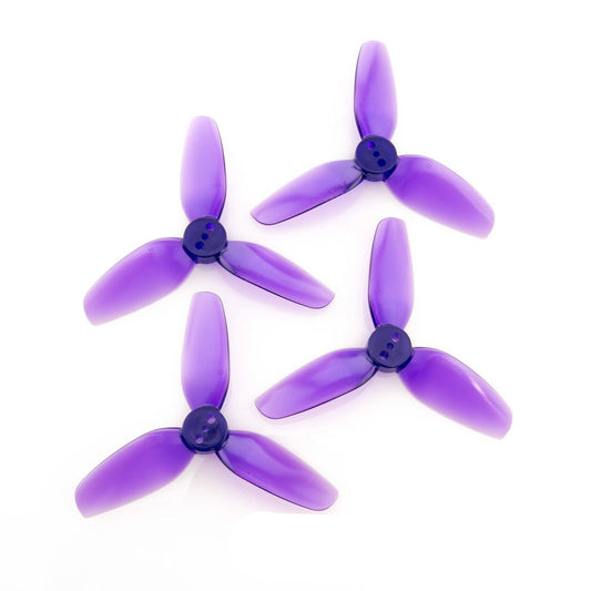HQ Durable Prop T2.5x3.5x3 2.5in 3-blade polycarbonate propellers set, purple (2CW+2CCW)