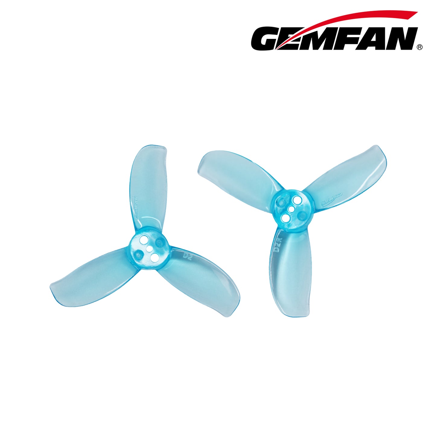 Gemfan D2 Gekanaliseerde PC 3-Blads 1,5mm Propeller (4 paar/zak)
