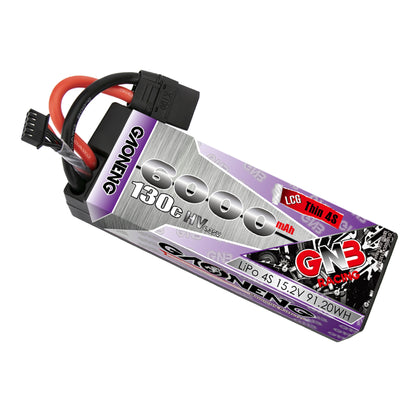 GAONENG GNB60004S130THV 4S 15.2V 6000mAh LCG hard case LiPo battery with XT90 connector
