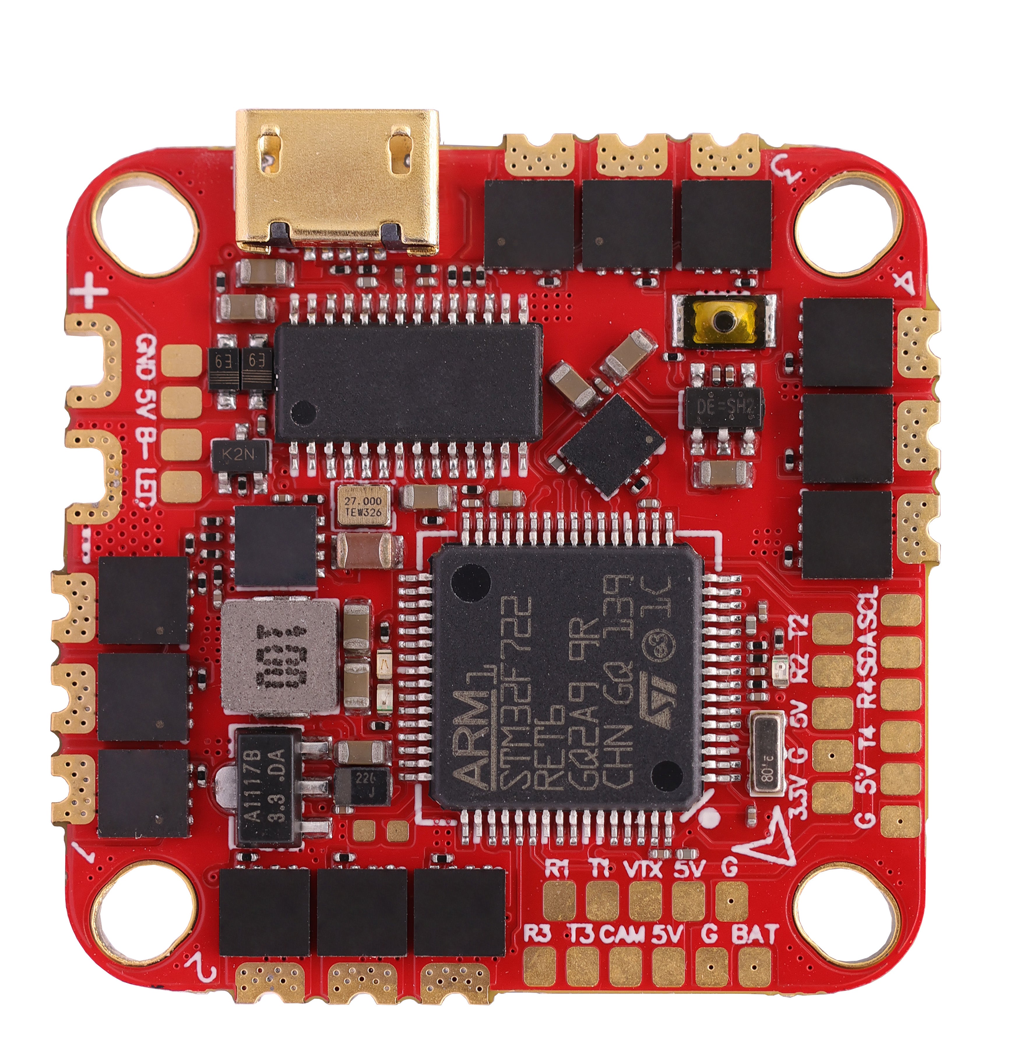 github - technologiescollege blocklyarduino aio:... HAKRC F7226 40A AIO 飛控板,內建 BLHeli_S 電調,支援 2–6S,STM32F722,OSD,氣壓計,5V/3A ...