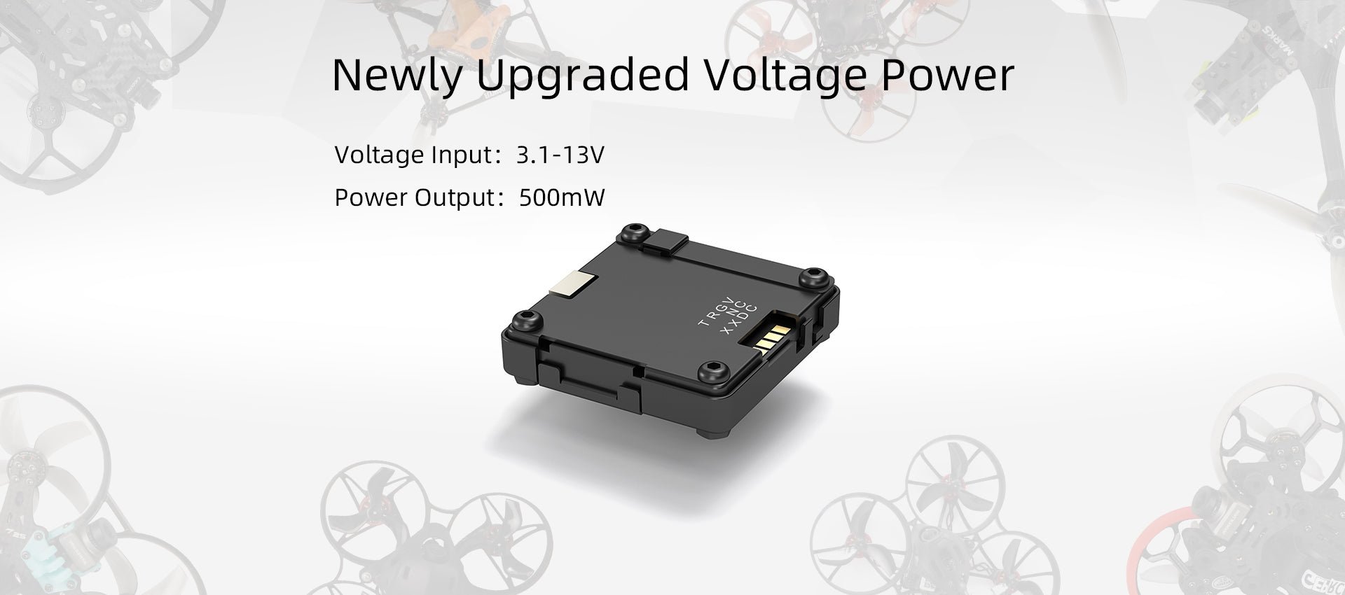 Walksnail Avatar HD Nano Kit V3 - With 60FPS 1080P/720P Camera 5.8G VTX 32G Storage for FPV Video Transmitter System 7 with 3.1-13V voltage input and 500mw power output