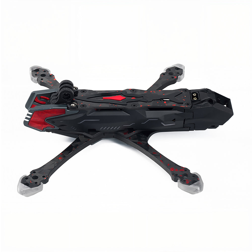 Axisflying Manta 5 Pro Squashed X Frame for 5inch Drone, T700 Carbon, 32 LEDs, O4 PRO VTX, 226.5mm Wheelbase