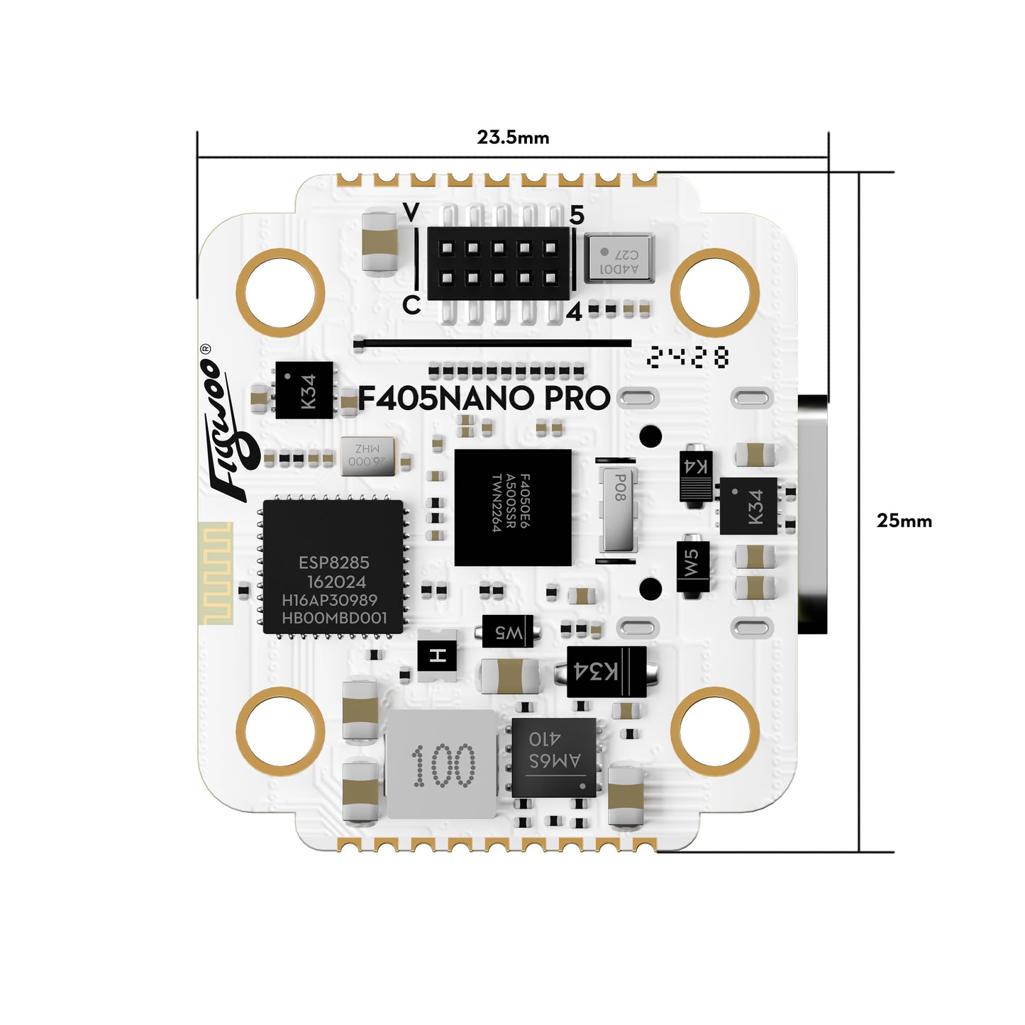 Flywoo GOKU HEX GN405 Nano HD 20A 堆疊 V3 飛控/電調組，TCXO ELRS 2.4G，O3/O4 插頭&P播放