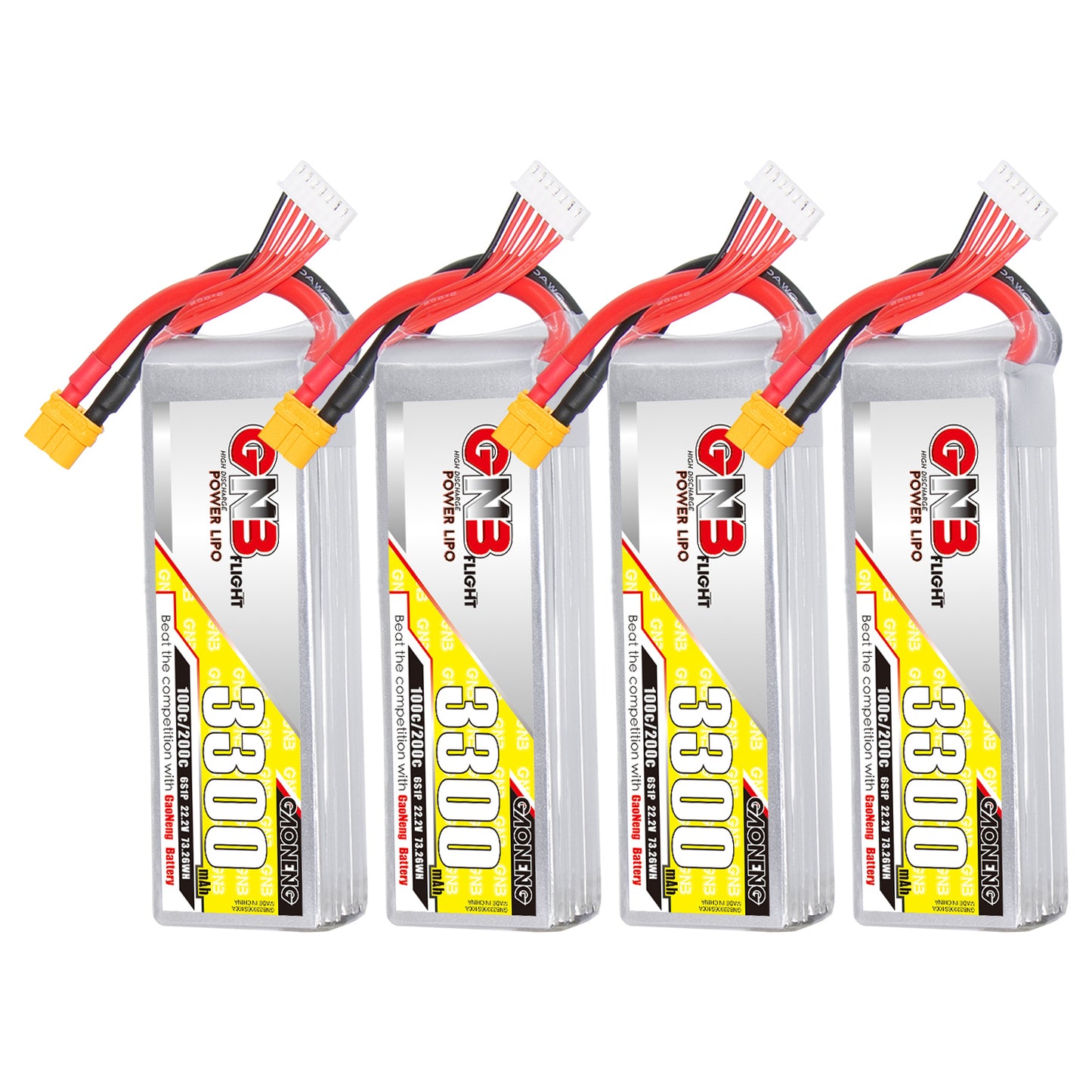 GAONENG GNB 6S 22.2V 3300mAh 100C LiPo Battery XT60