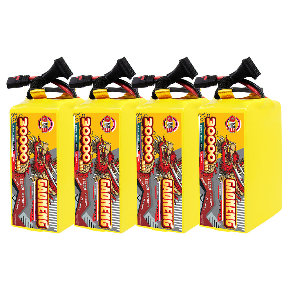 GAONENG GNB 30000mah 16S 59.2V 5C QS8 Semi Solid State Li-ion Battery 310WH/kg