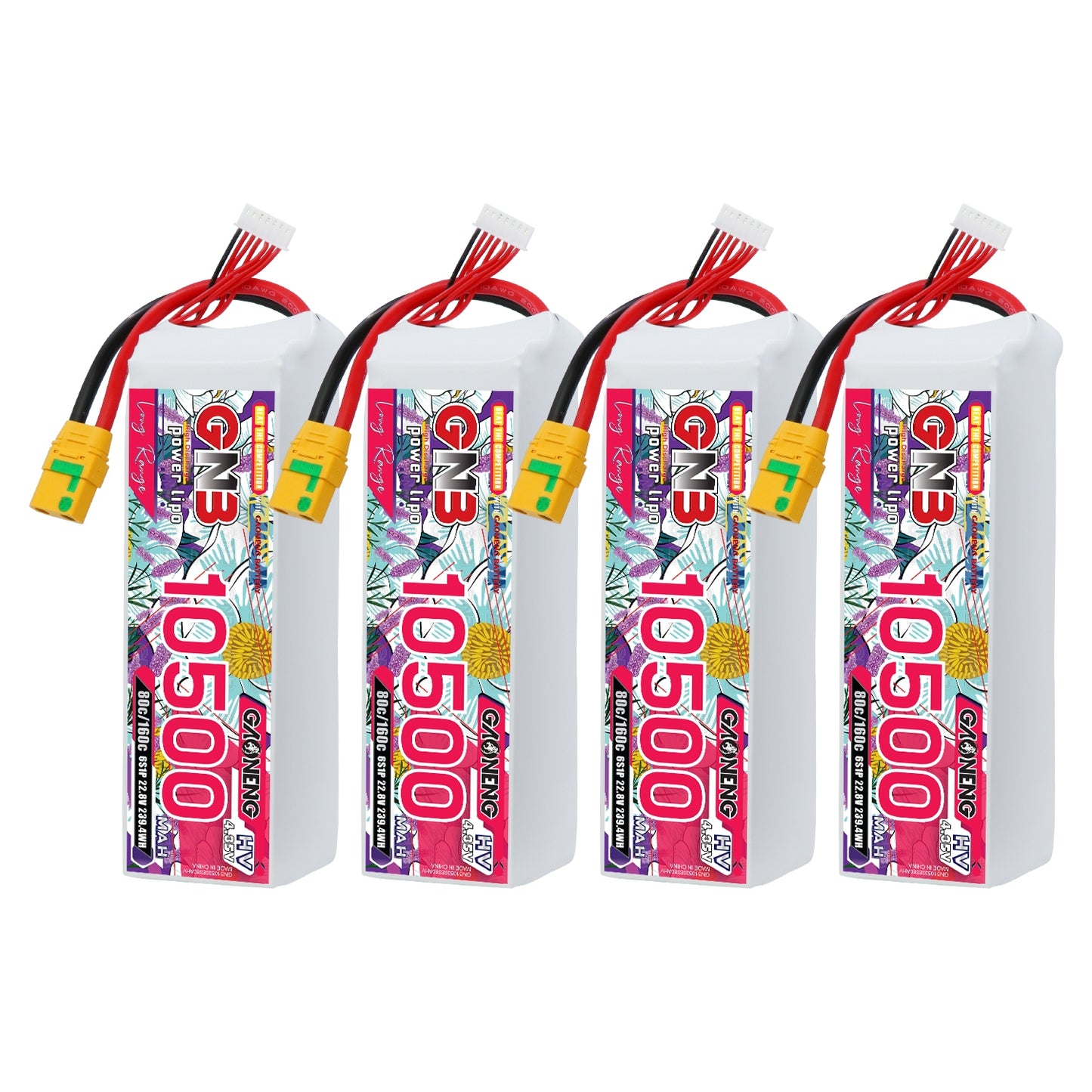 GAONENG GNB 6S 22.8V HV 10500mAh 80C RC LiPo Battery XT90S