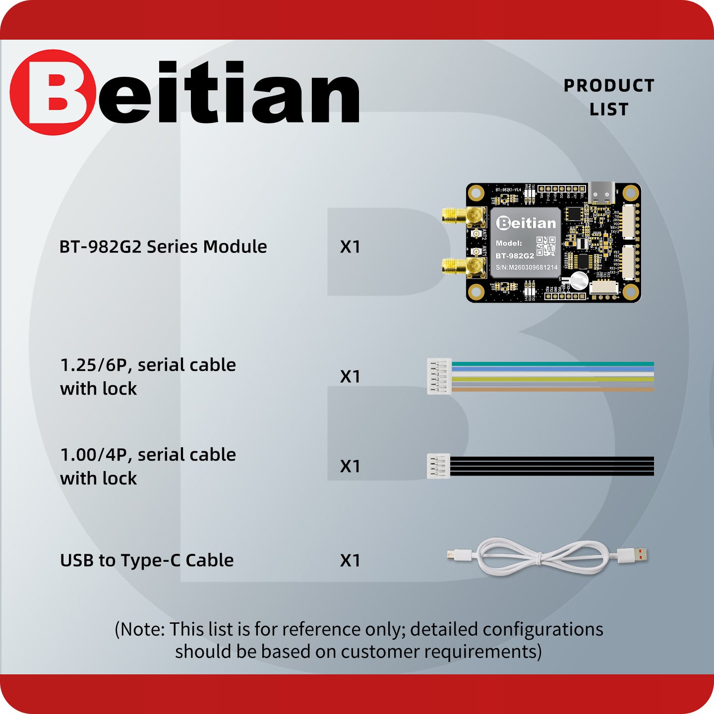 Beitian UM982 K922 GPS Module Navigation Surveying Positioning Precision Centimeter-level RTK GNSS Module BT-982G1