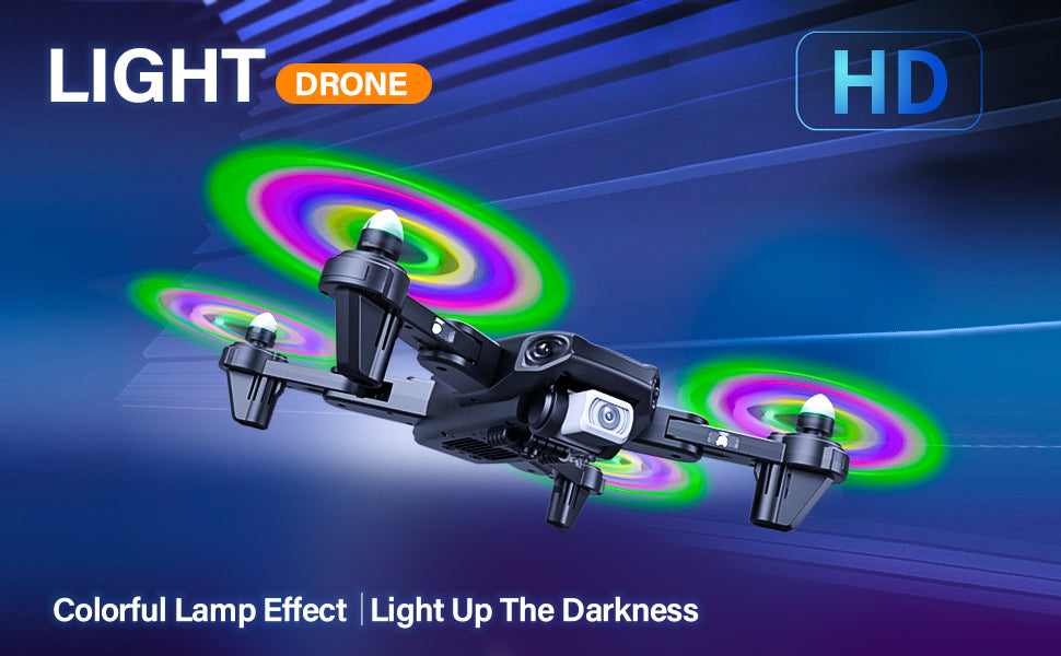 light drone hd colorful lamp effect |light up the