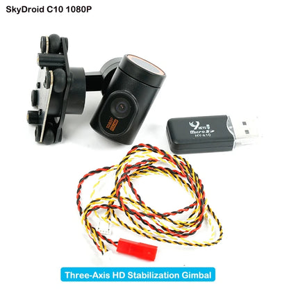 Skydroid C10 Pro Drone Gimbal, Stabilized aerial photography and videography with 3-axis gimbal and 1080P Full HD.