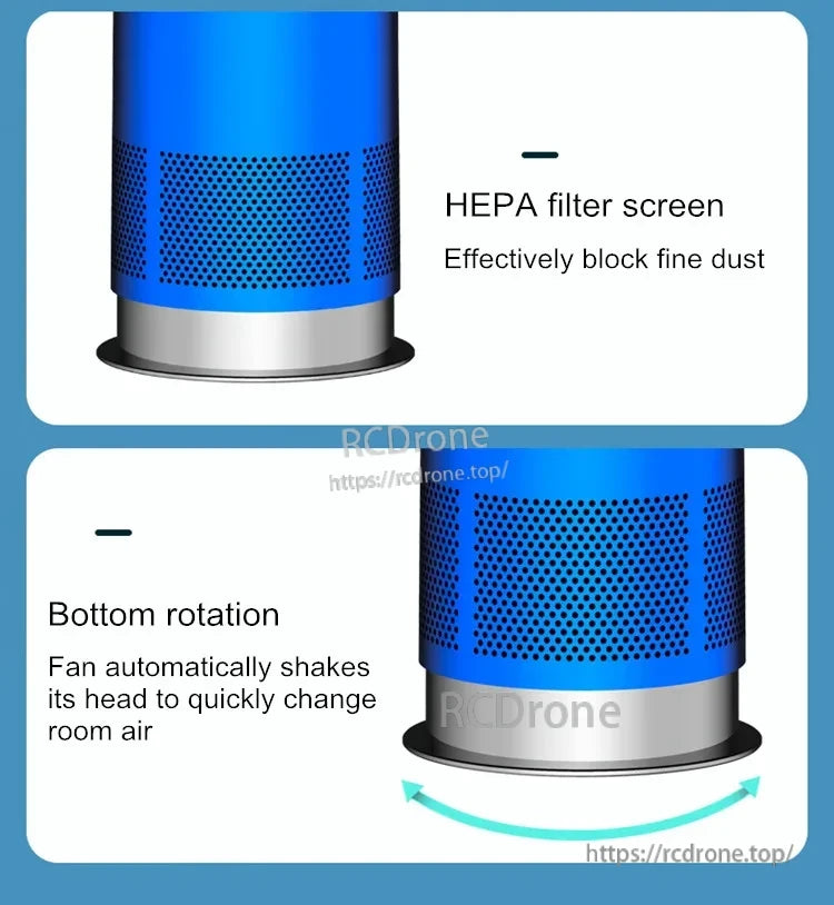 42 Inch 220V Bladeless Fan Dual-Purpose Cooling And Heating Home Silent Heater Quick Air Circulation And Purification Tower