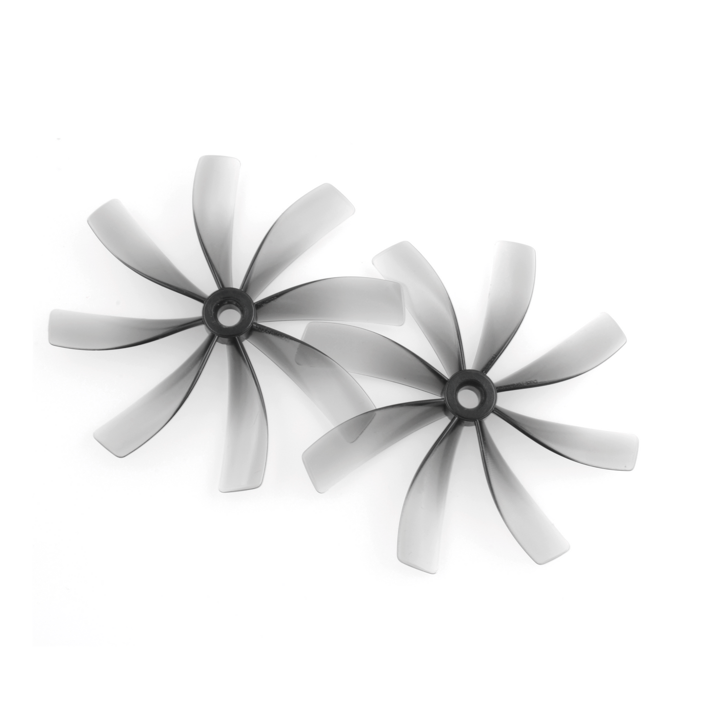 HQProp Duct-76MMX8 76mm 8-blade cinewhoop ducted propellers, grey polycarbonate pair