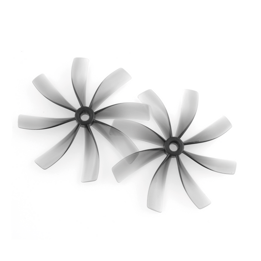 HQProp Duct-76MMX8 76mm 8-blade cinewhoop ducted propellers, grey polycarbonate pair