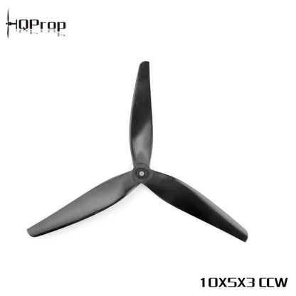 HQProp HQ MacroQuad Prop 10X5X3(CW/CCW) Tri-blades Black-Glass Fiber Reinforced Nylon 10 inch propeller for FPV Drone