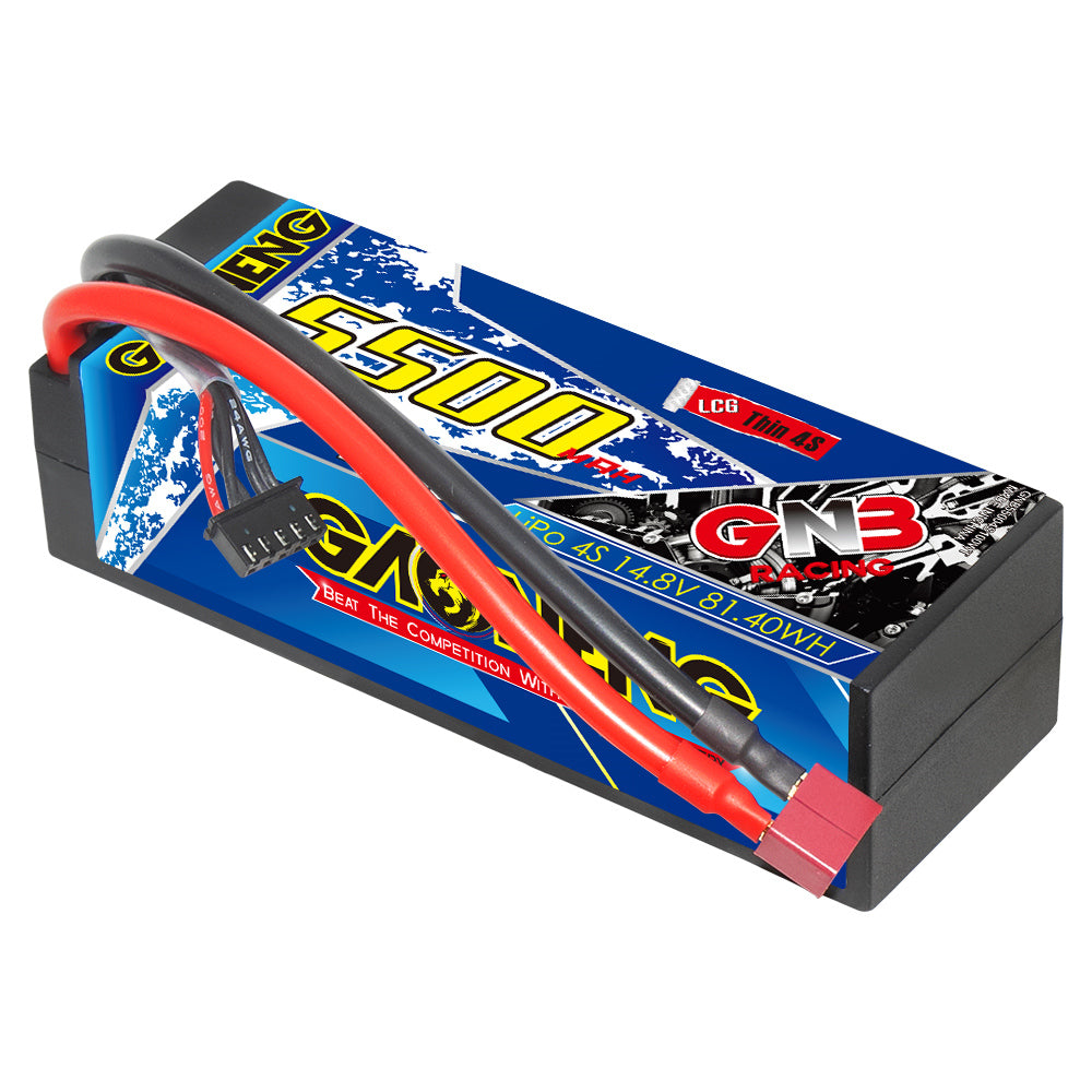 GAONENG GNB 4S 14.8V 5500mAh 100C hard case LiPo battery with T-plug and balance lead