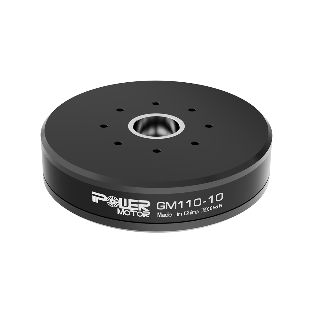 iFlight GM110-10 brushless direct-drive gimbal motor with hollow shaft center bore and top mounting holes