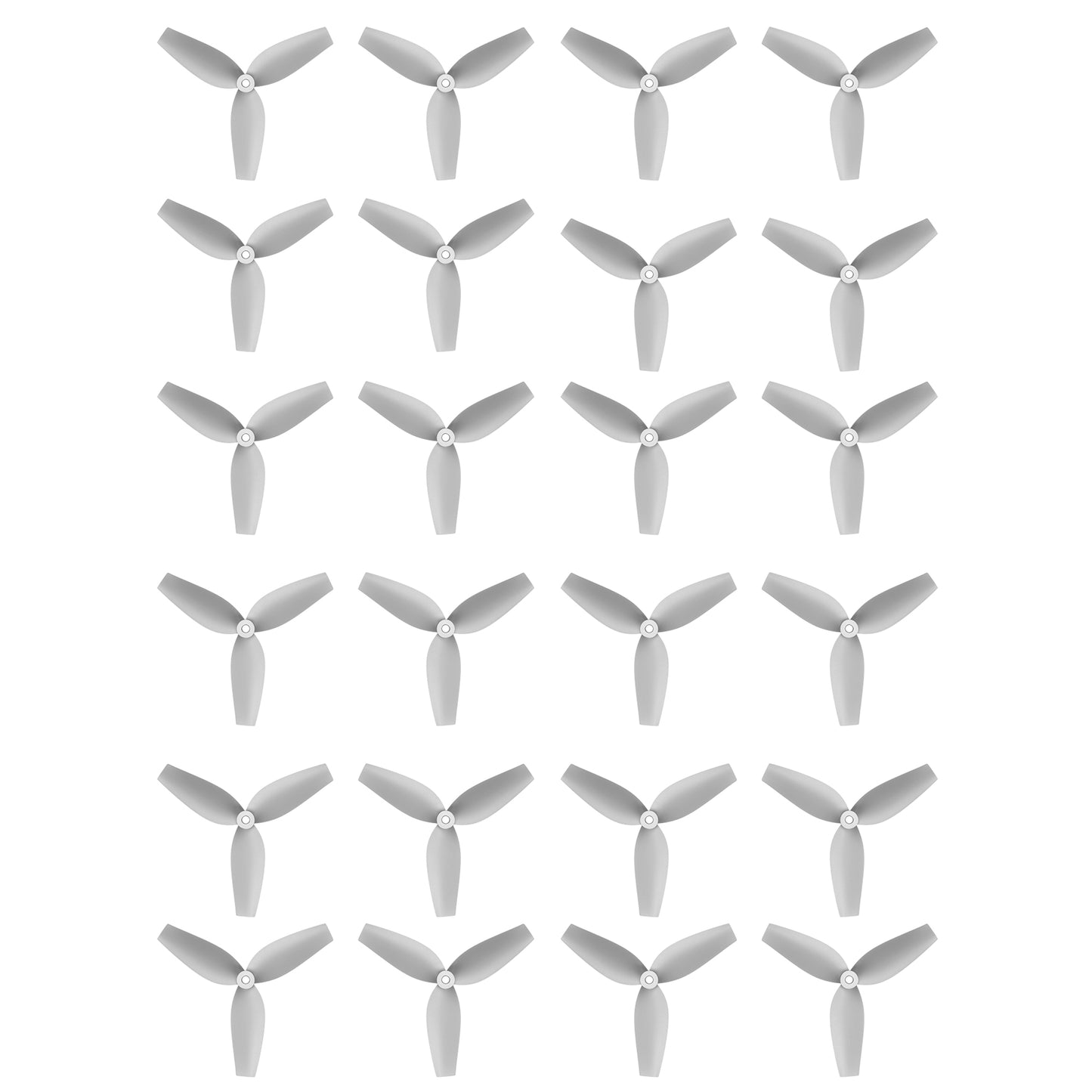 HQ 40MMX3 40mm 3-Blade Propeller, Set of gray HQ 40mmx3 three-blade propellers with a compact hub design for micro drone builds.
