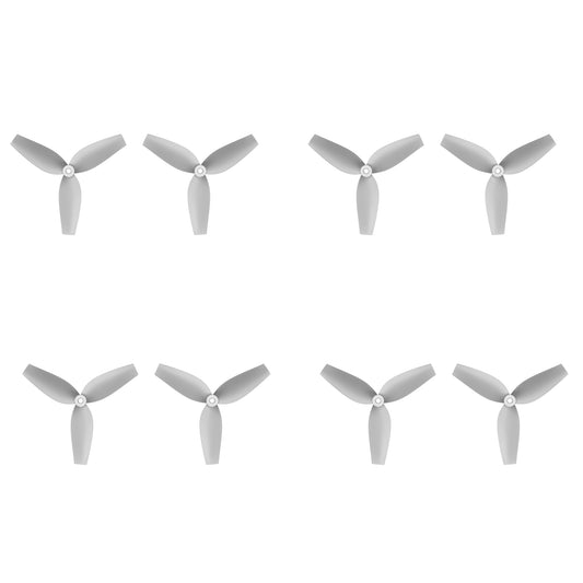 HQ 40MMX3 40mm 3-Blade Propeller, Set of gray HQ 40mm three-blade propellers with tri-blade design and hub mount for micro drones