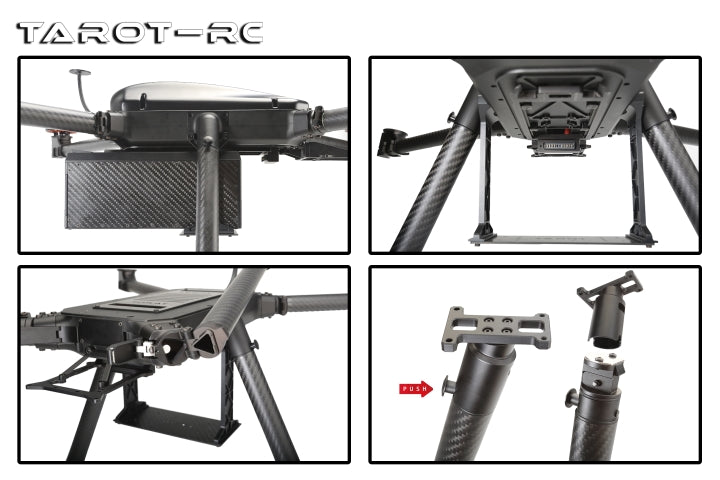 Tarot M860B - 3KG Payload 4-Axis 860mm Wheelbase Multi-rotor Frame Industrial Drone