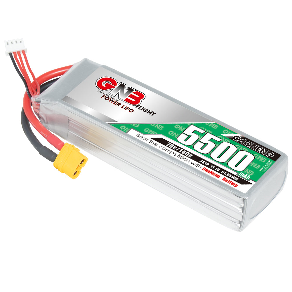 GAONENG GNB 3S 11.1V 5500mAh 70C LiPo Battery XT60