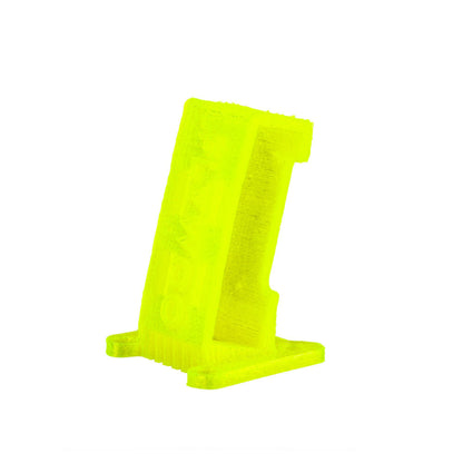 Flywoo Explorer LR TPU Set (TPU Set), Neon yellow Flywoo Explorer LR TPU mount bracket with slotted channel and flat base for frame mounting
