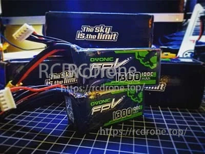 4× Ovonic 4S 1300mAh 100C 14.8V LiPo batteries with packaging and leads (XT60 and balance plugs)