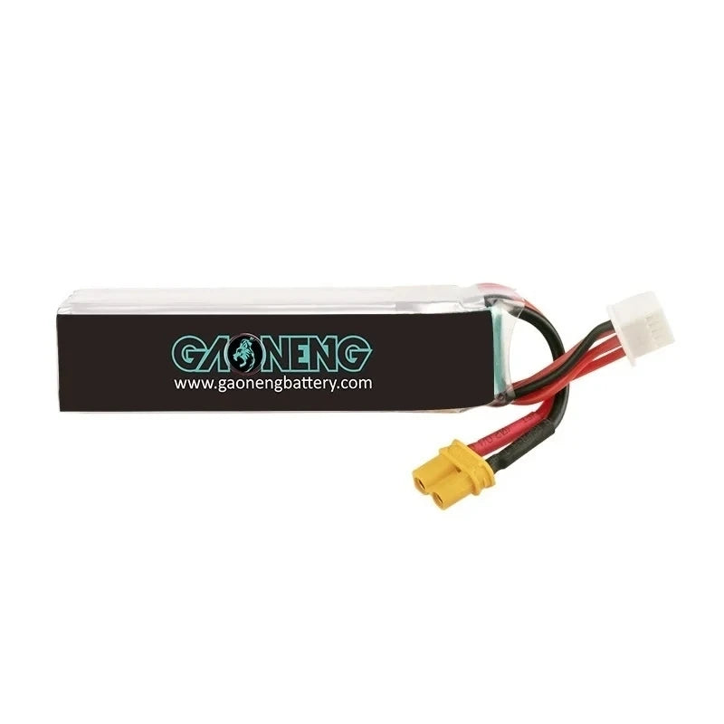 4PCS GNB 4S 14.8V 550mAh 90C/180C LiPo Battery, Description of a battery for an FPV drone: 4S, 14.8V, 550mAh, 90C/180C LiPo.