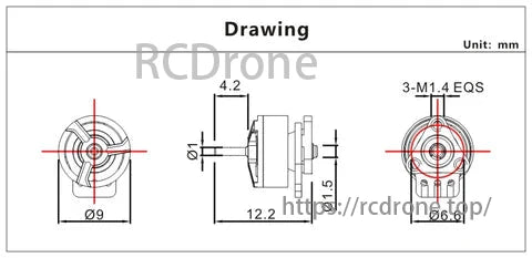 VCI Spark 0702 FPV Motor, The 4PCS VCI Spark 0702 motor is a dual-bearing whoop racing FPV motor with a KV range of 22,000 to 29,000.