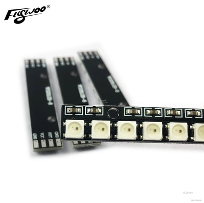 4개 세트 WS2812 8 LED 보드 5V 어드레서블 풀 컬러 LED 보드 (Betaflight/Cleanflight용, 57mm)