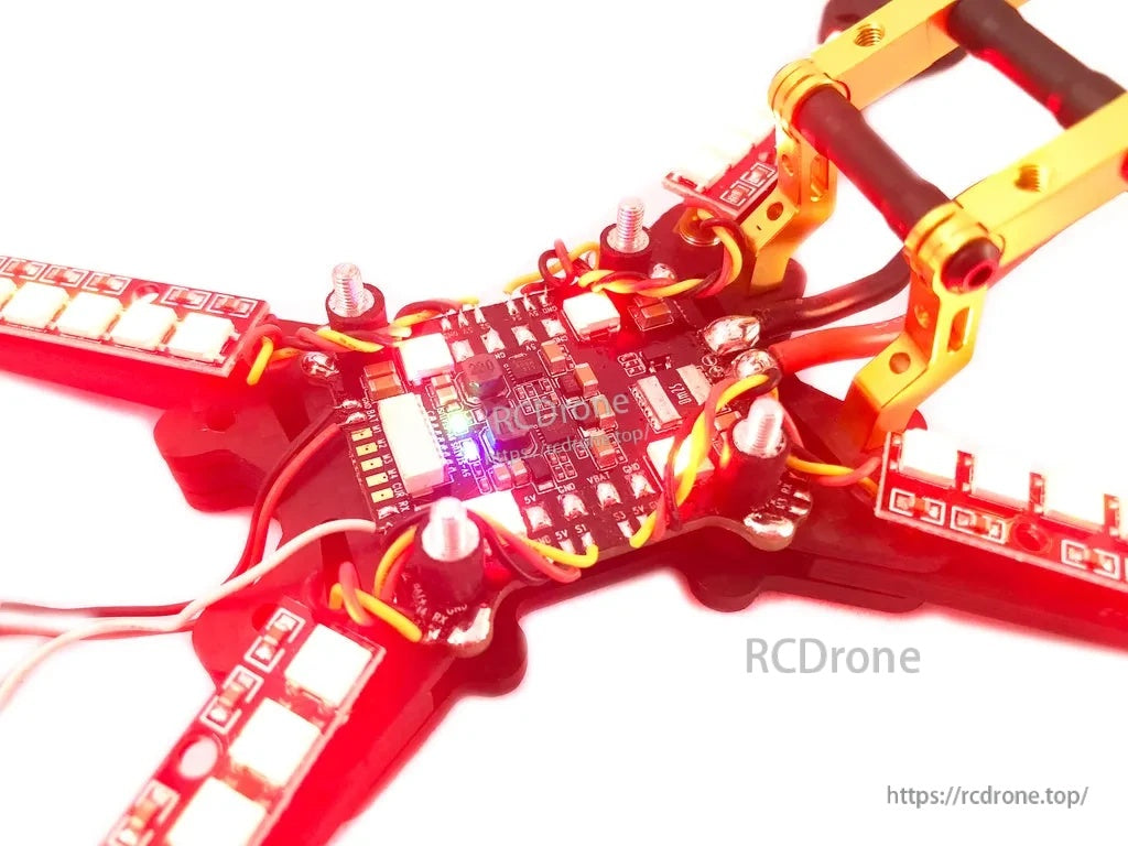4PCS WS2812 Full Switchable Color Flash 8 LED Board