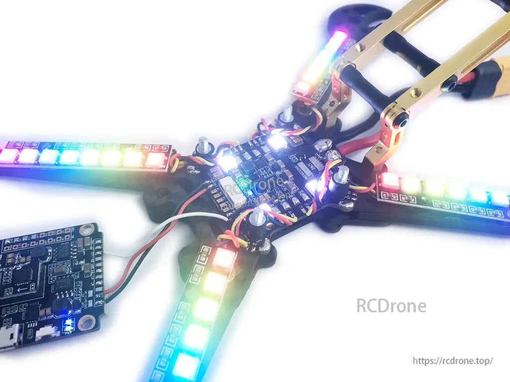 4PCS WS2812 Full Switchable Color Flash 8 LED Board