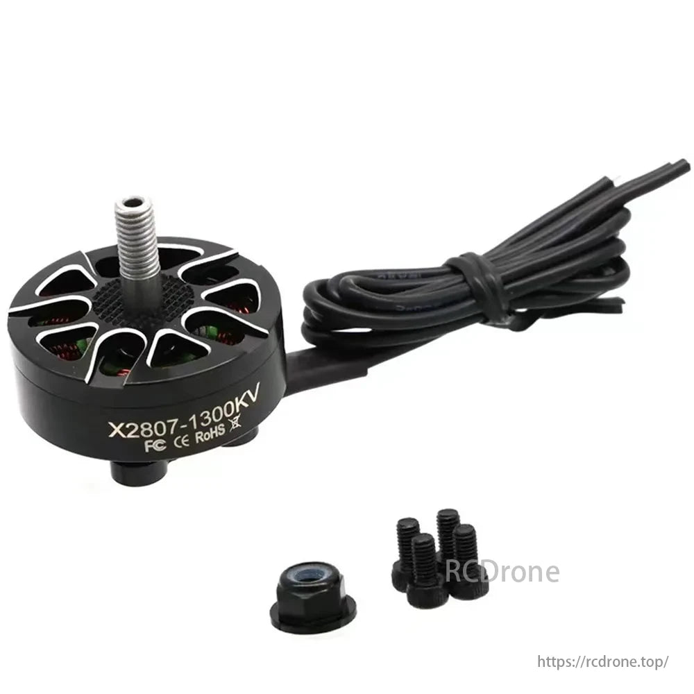 4PCS X2807 1300KV / 1700KV 4S–6S Brushless Motor, Application ideal for long-range FPV drones, freestyle builds, and cinematic setups requiring high torque and smooth throttle.