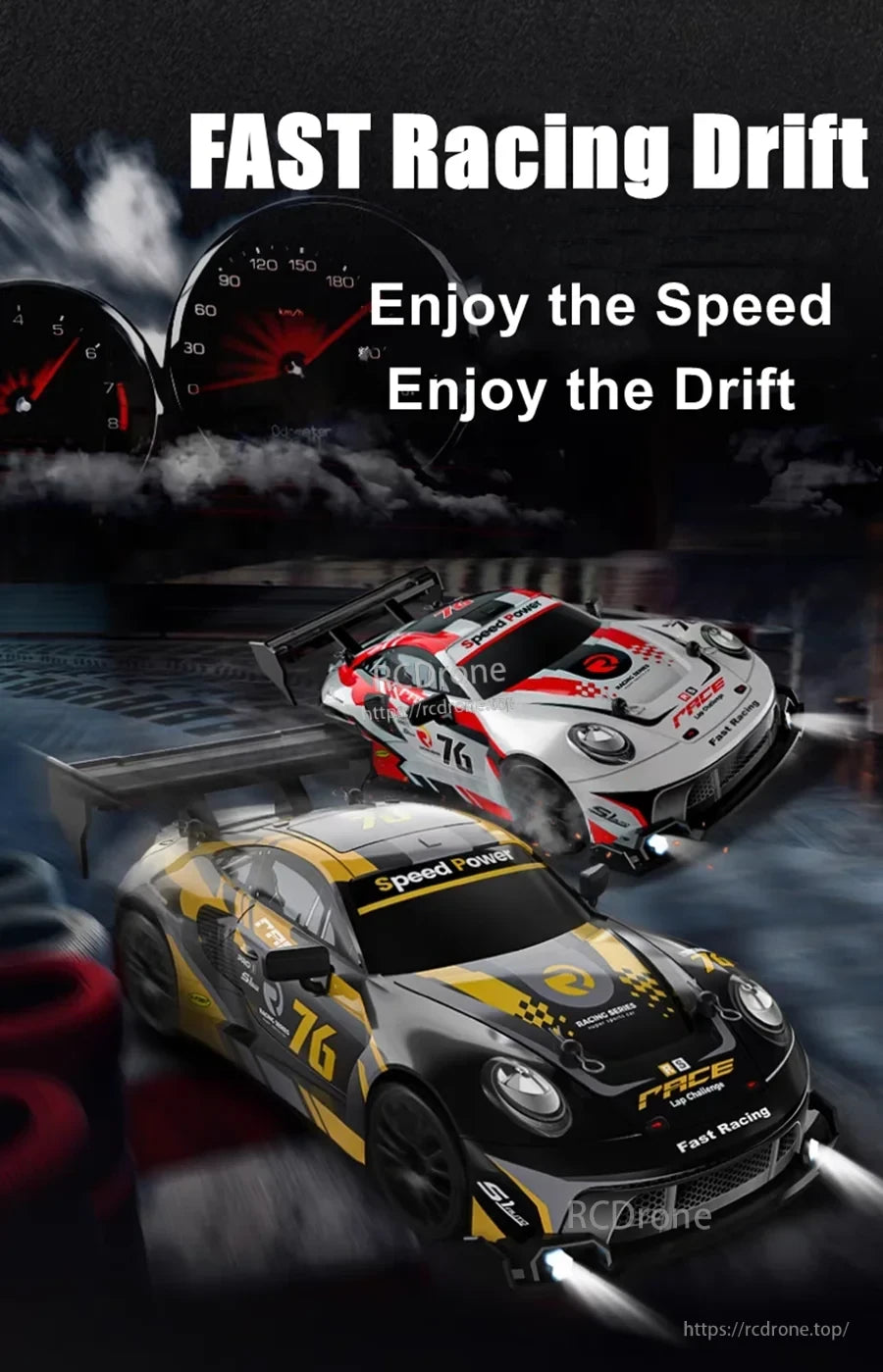 4WD 1:24 Rc Car, FAST Racing Drift, Speed Power, Race, Fast Racing, 76