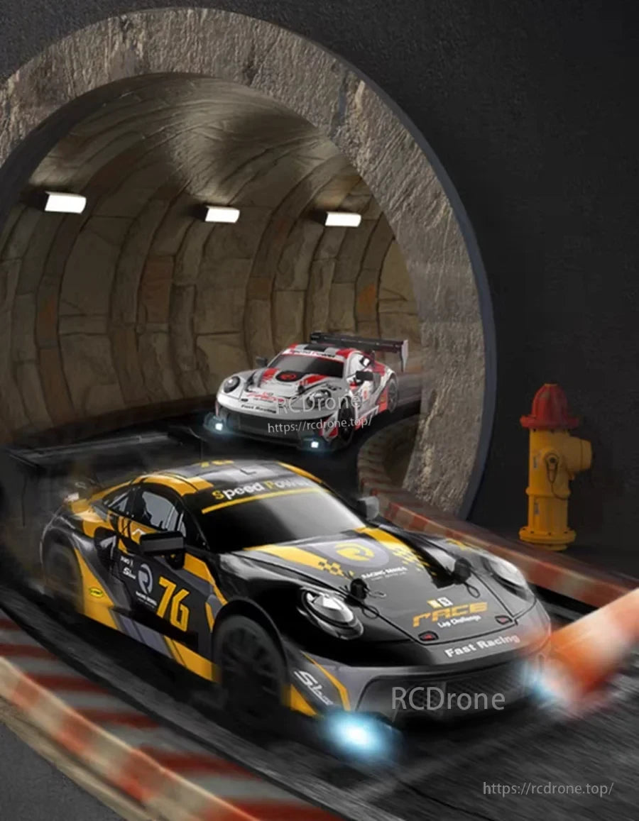 4WD 1:24 Rc Car, The system supports proportional throttle control for smooth acceleration and deceleration, with precision turning.