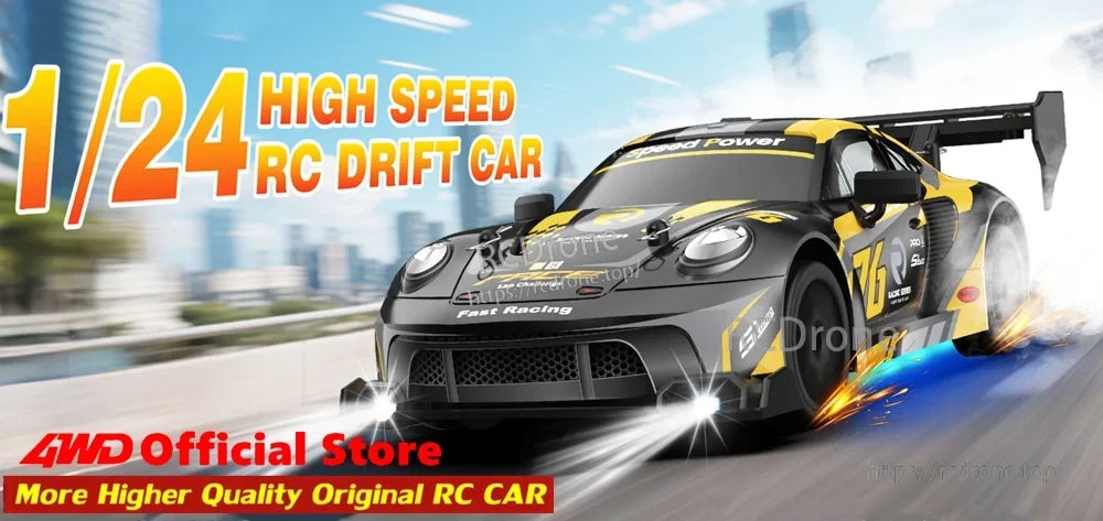 4WD 1:24 Rc Car, 1/24 High Speed RC Drift Car, 4WD, Fast Racing, Original Quality
