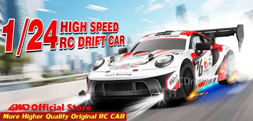 4WD 1:24 Rc Car, 1/24 High Speed RC Drift Car, 4WD Official Store, Fast Racing