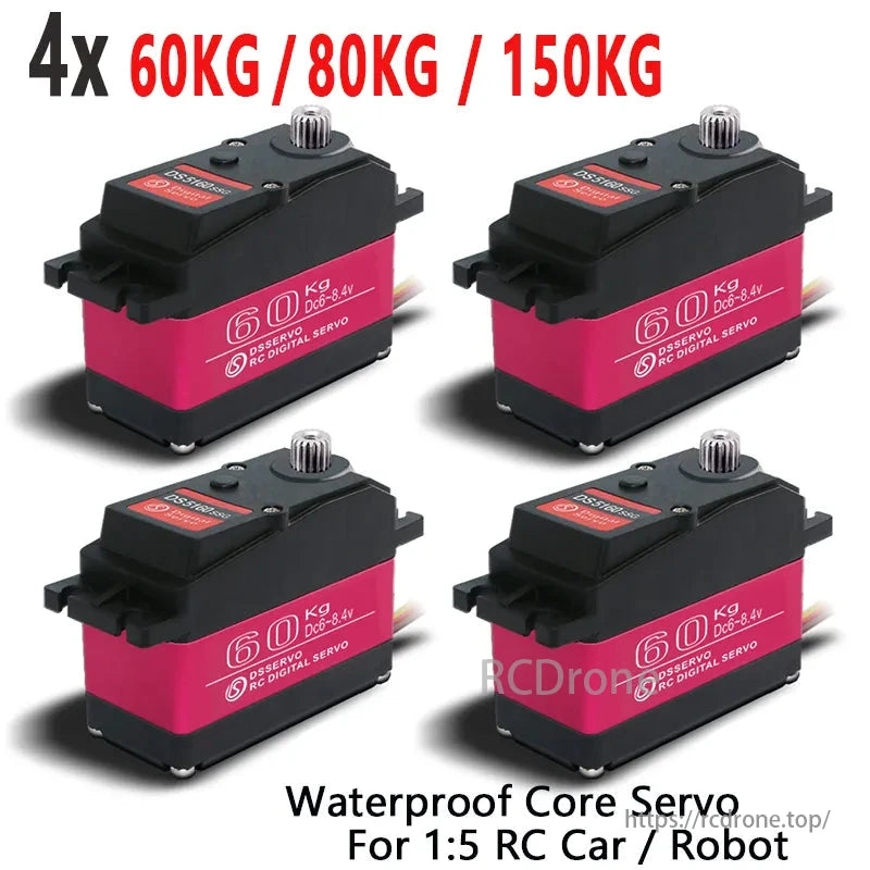4X DSServo baja 5B servo 1/5 DSServo 60Kg 80Kg 150Kg Цифровий сервопривід із високим крутним моментом для Redcat HPI Baja 5B SS RC сервопривід Автомобільний SAVOX-0236