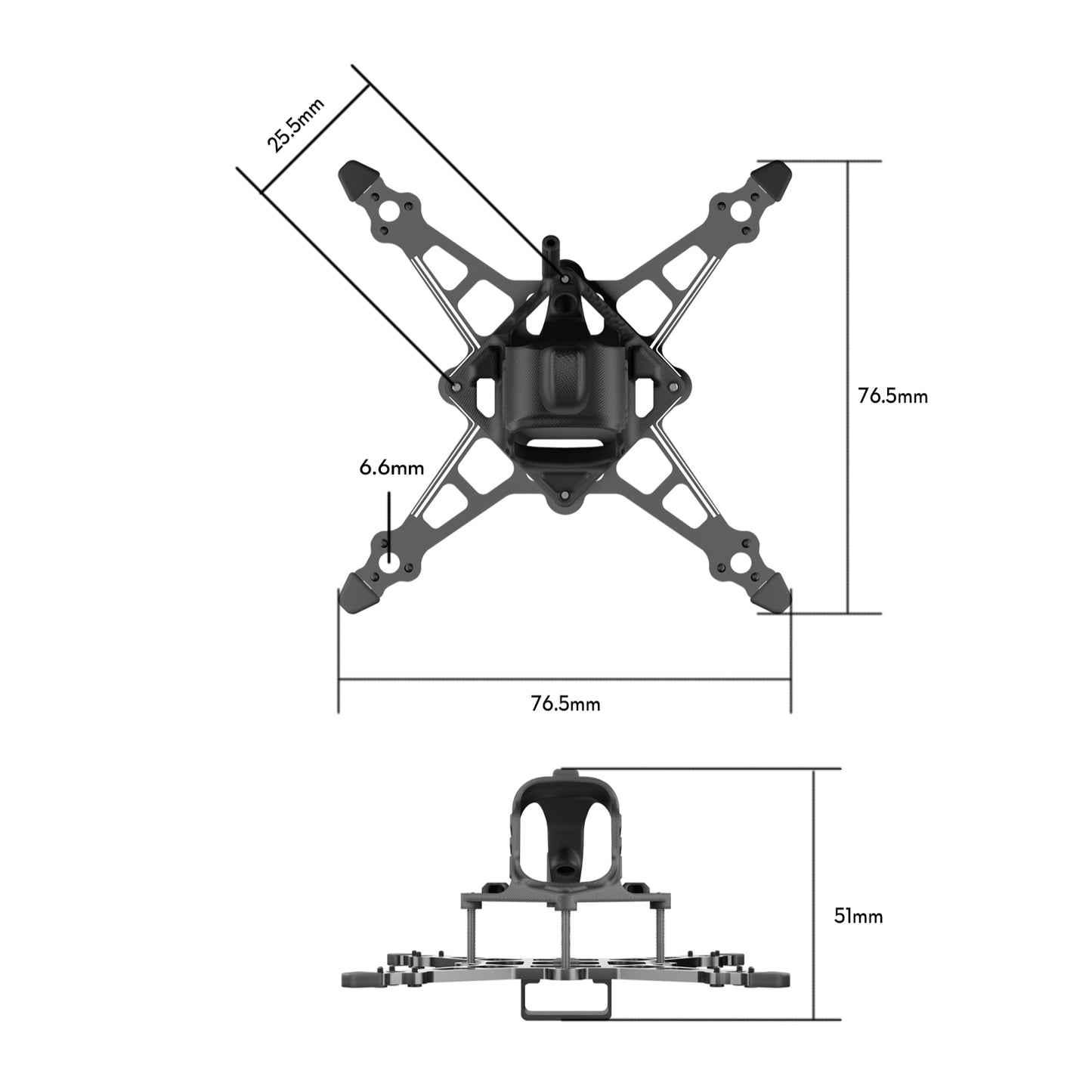کیت فریم Flywoo Firefly16 / 18 1S Nano Baby V3