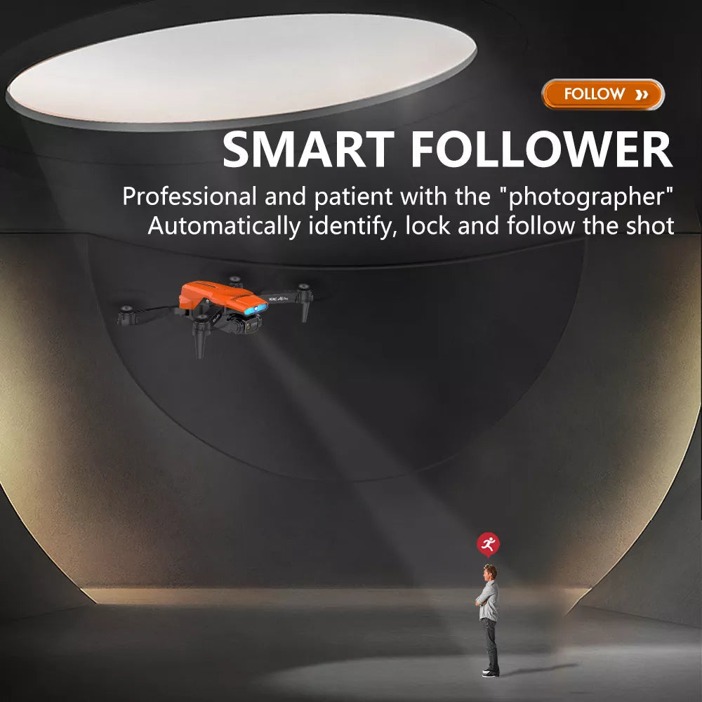 YCRC A6 Pro Drone, smart follower professional and patient with the "photographer" automatically